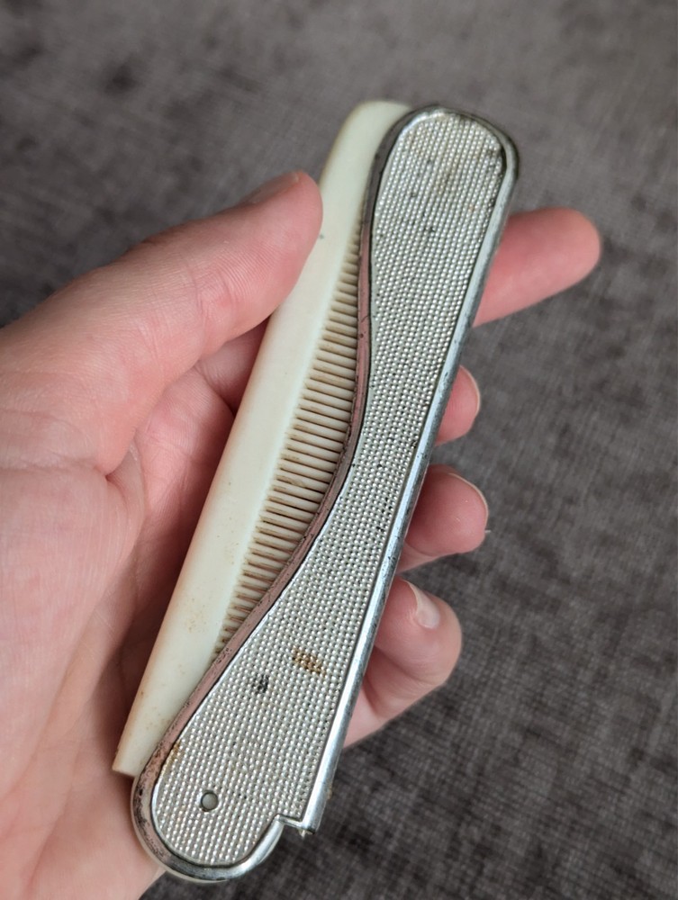 Vintage Plastic Combs and Mini Plastic New Orleans Mirror