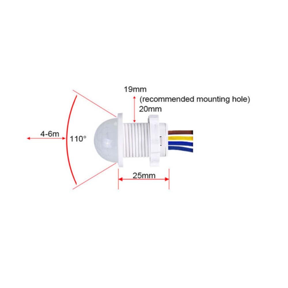 10X PIR Infrared Motion Sensor Detector Smart Switch 110V Light Lamp Switch Auto