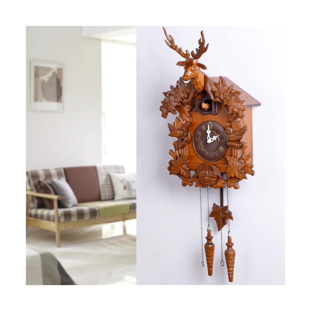 Kendal Large Handcrafted Wood Cuckoo Clock MX015-2