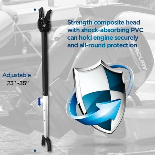 Adjustable Shock Absorbing Boat Transom Saver - Composite Head, Engine & Trailer