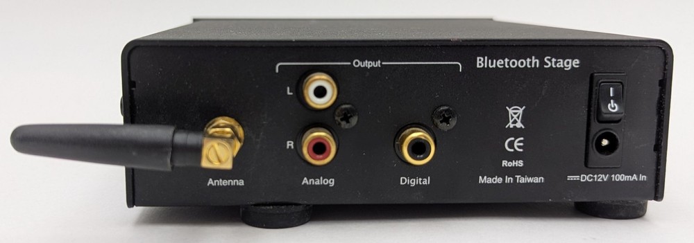 BRIK Audio Bluetooth Stage Modular HiFi Component Receiver Black w/ Power Supply