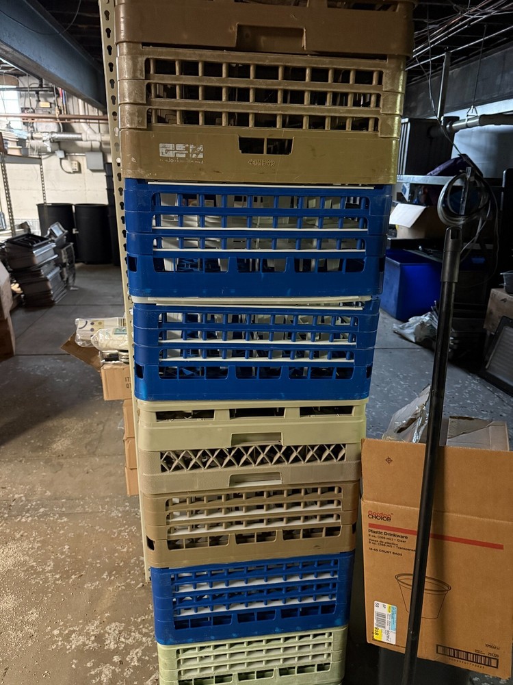 commercial glass rack