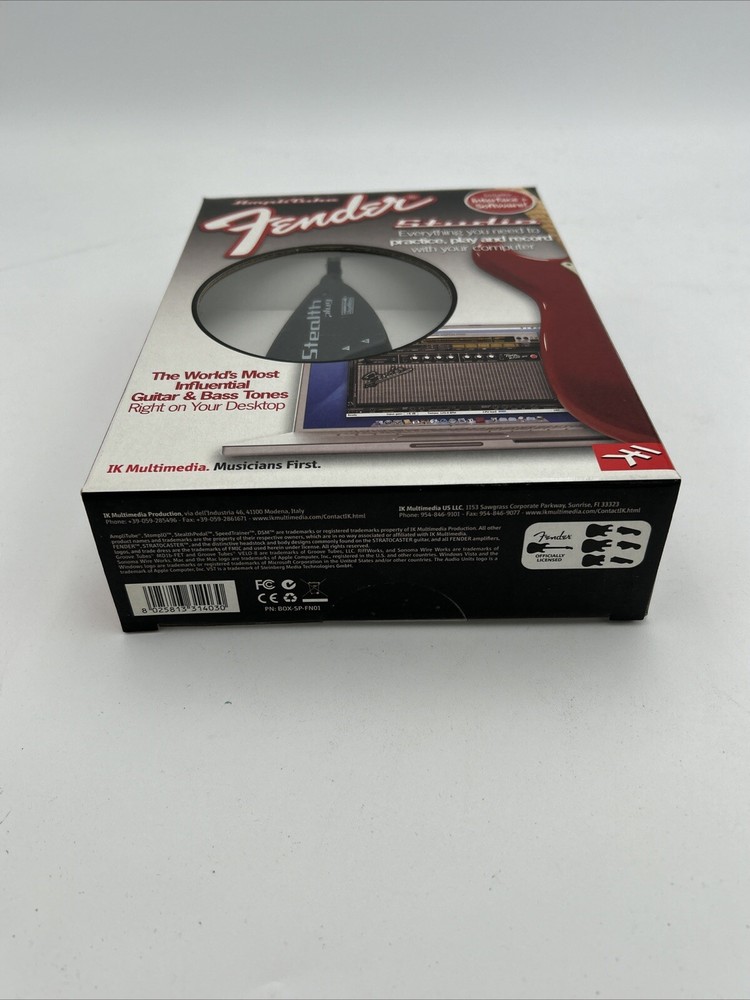 Fender Amplitude Studio IK Multimedia Stealth Plug Guitar Interface - New Sealed