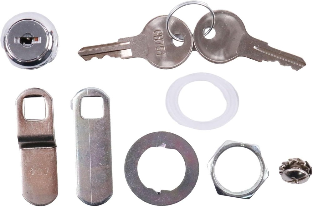 7/8'' Cam Lock with 2 Keys for RV Doors Cabinets Security Replacement CH751