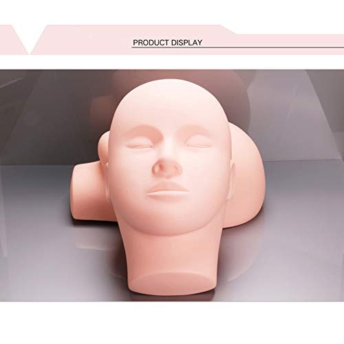 Yephets Pro Training Mannequin Flat Head Practice Make Up Eye Lashes E