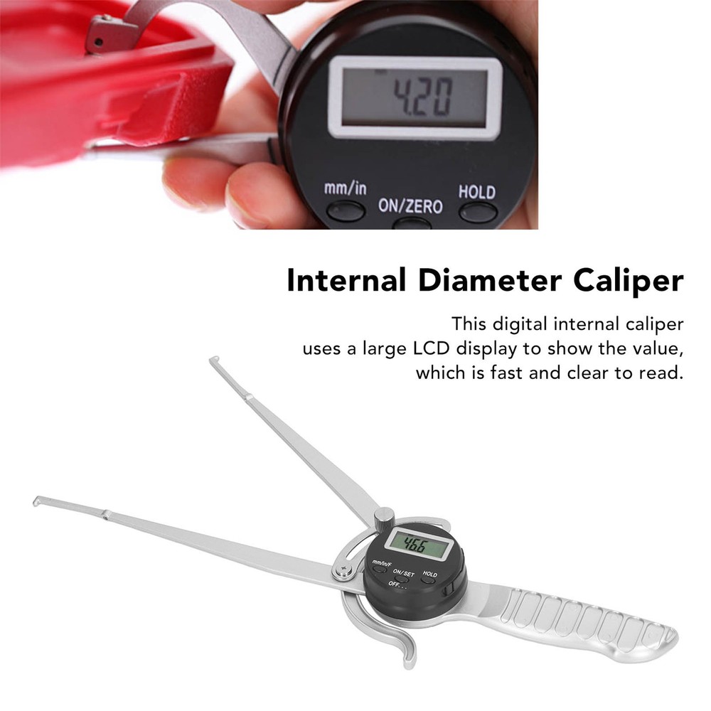 Digital Inside Caliper 12.7 to 216mm Internal Caliper Gage with Handle WT