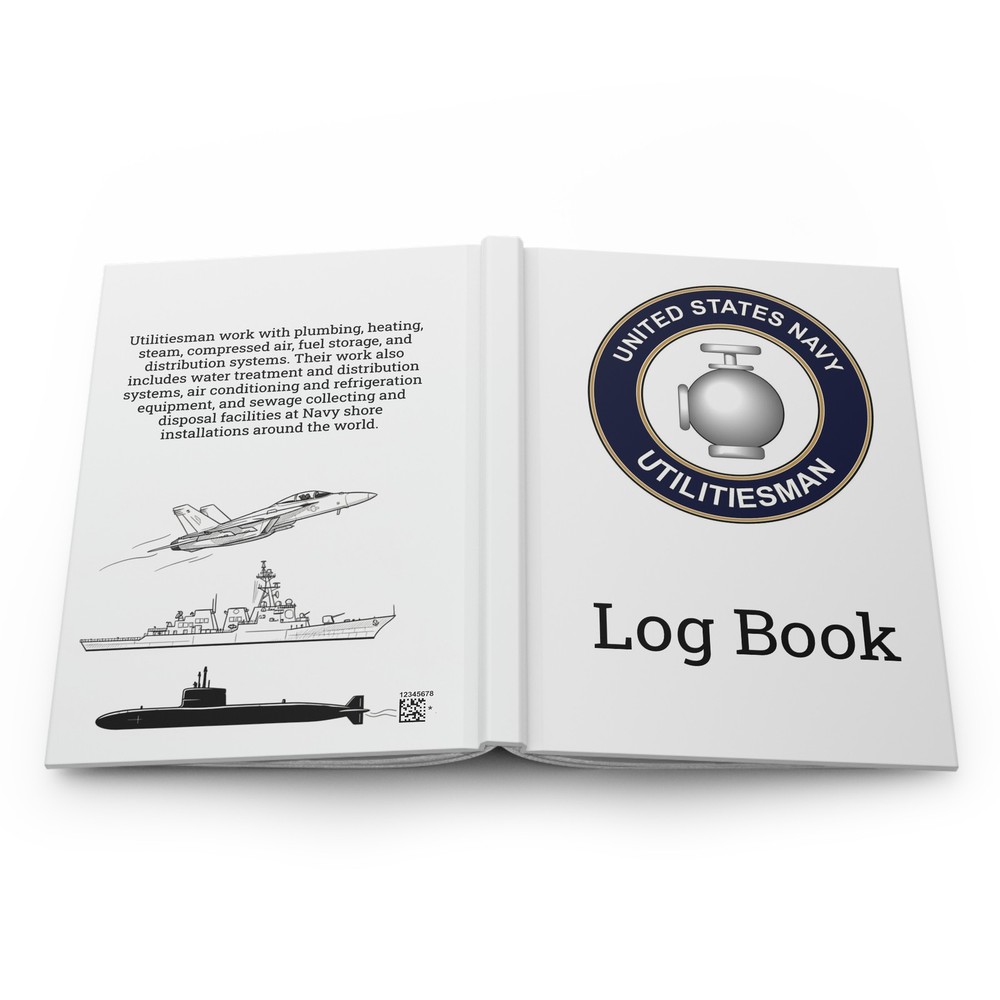 US Navy Utilitiesman Rating Log Book UT Emblem Journal