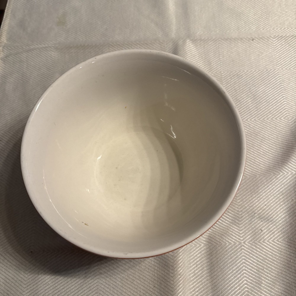 Williams Sonoma Orange Ceramic Mixing Serving Bowl 7 inch