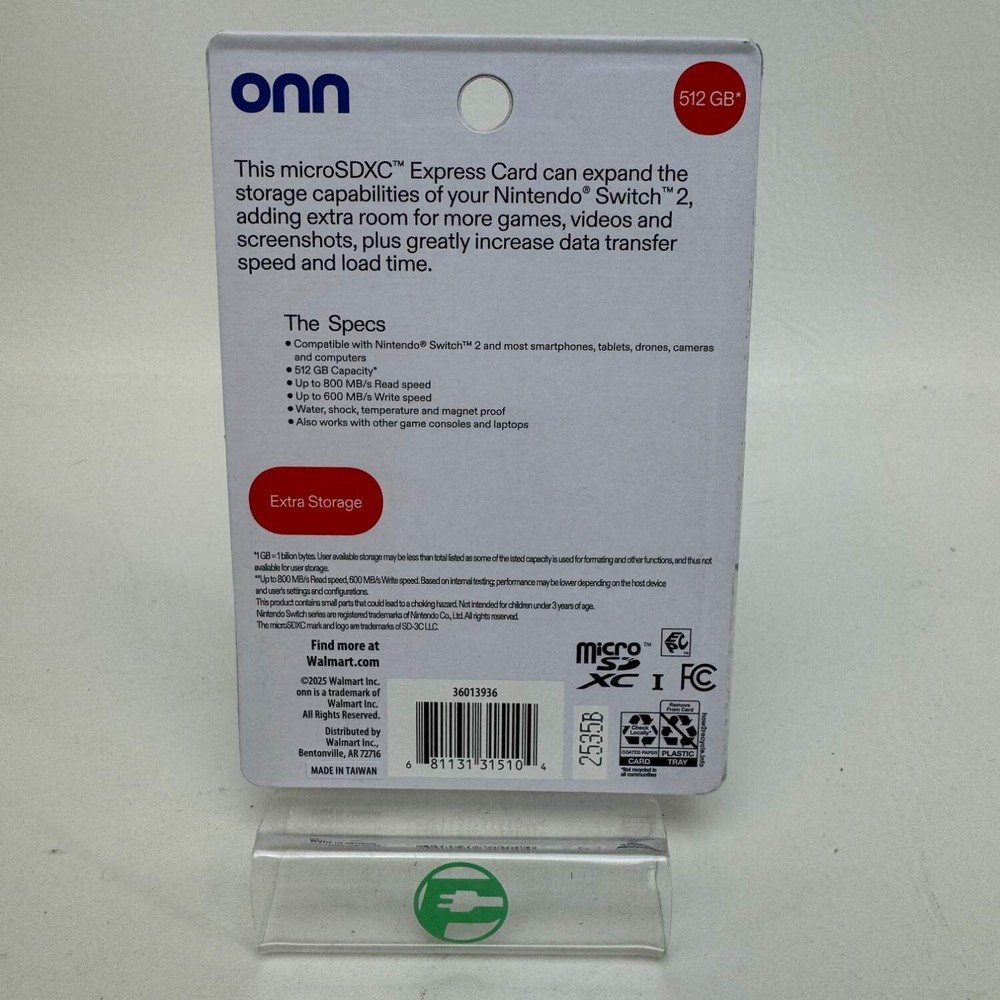 New ONN MicroSDXC Express Card