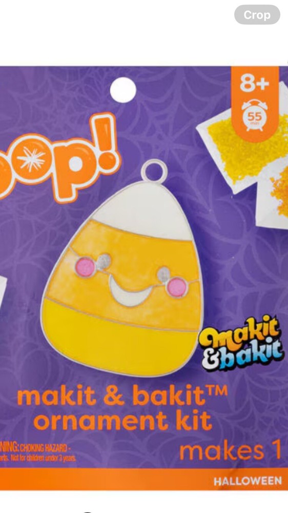 HALLOWEEN CANDY CORN MAKE IT & BAKE IT ORNAMENT KIT NEW