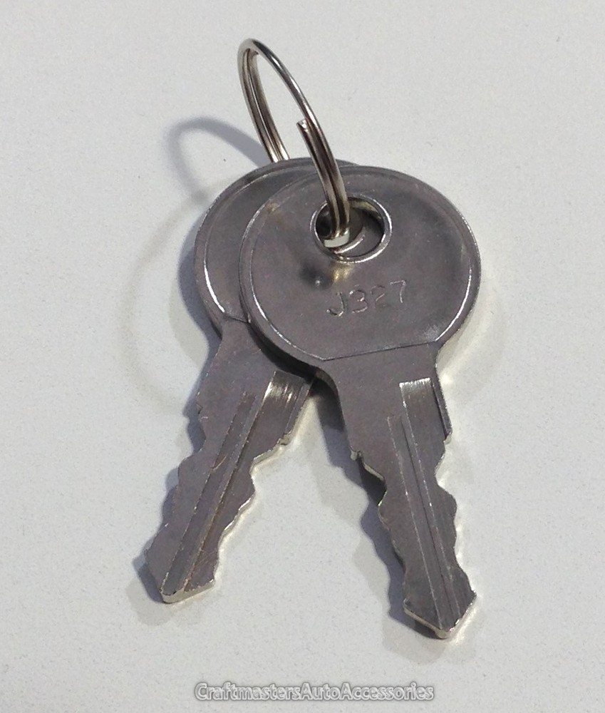 2 Bauer LEER #J327  Double cut keys for Truck caps and Tonneau covers
