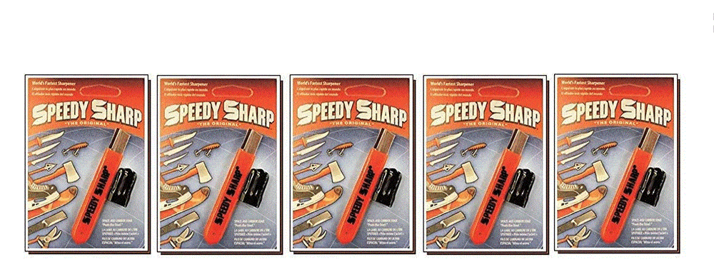 "The Original" Speedy Sharp Carbide Sharpener, Knife Sharpener, Orange (5 pack)