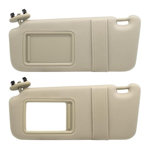 Driver Left Side Sun Visor Without Light Compatible with Beige(Left Driver)