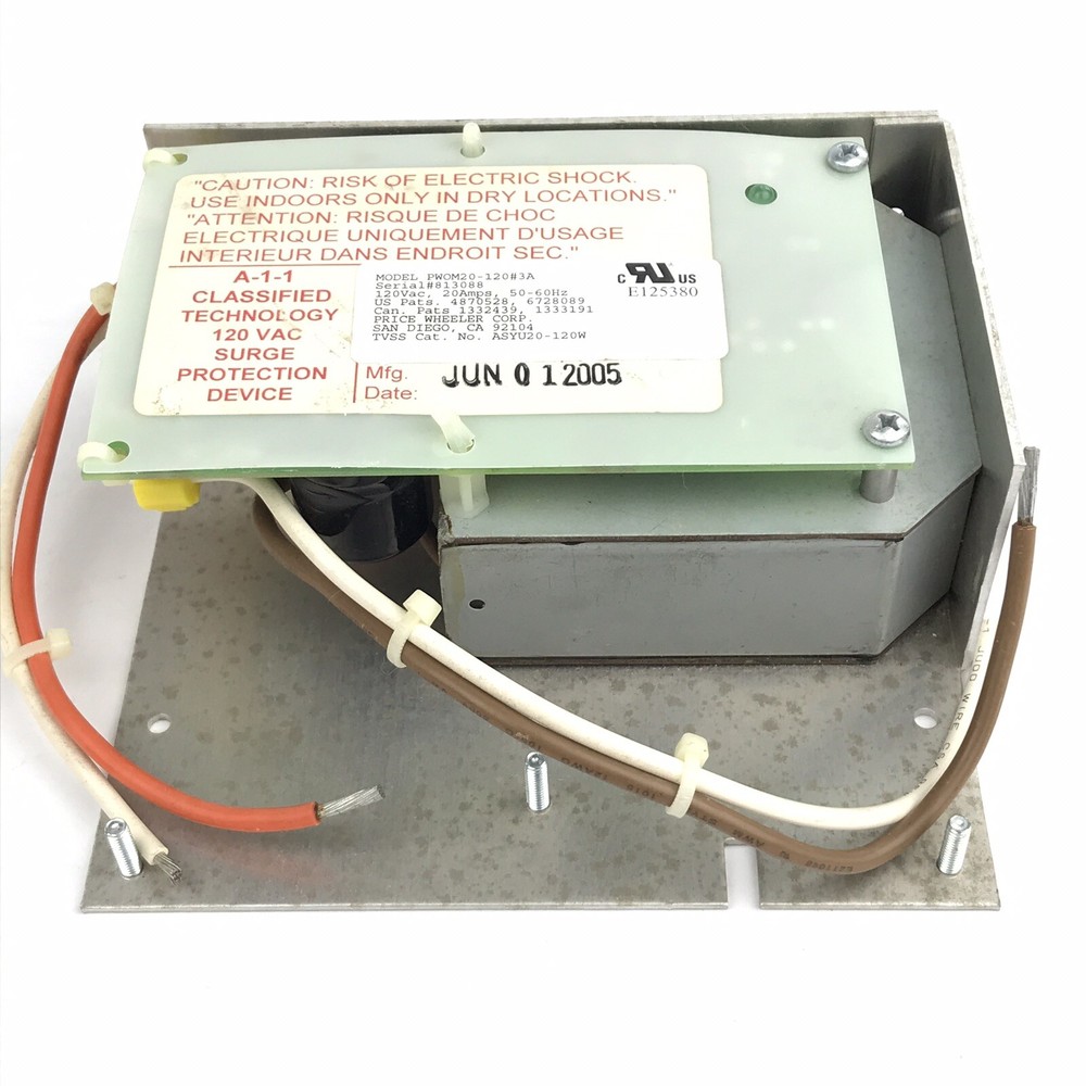 Brick Wall 20 Amp Panel Mount Surge Protector Line Filter 120V Brickwall PWO20