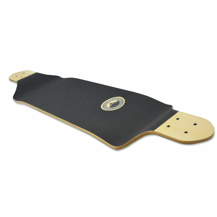 Yocaher Drop Down Longboard Deck - In the Pines : Red (DECK ONLY)