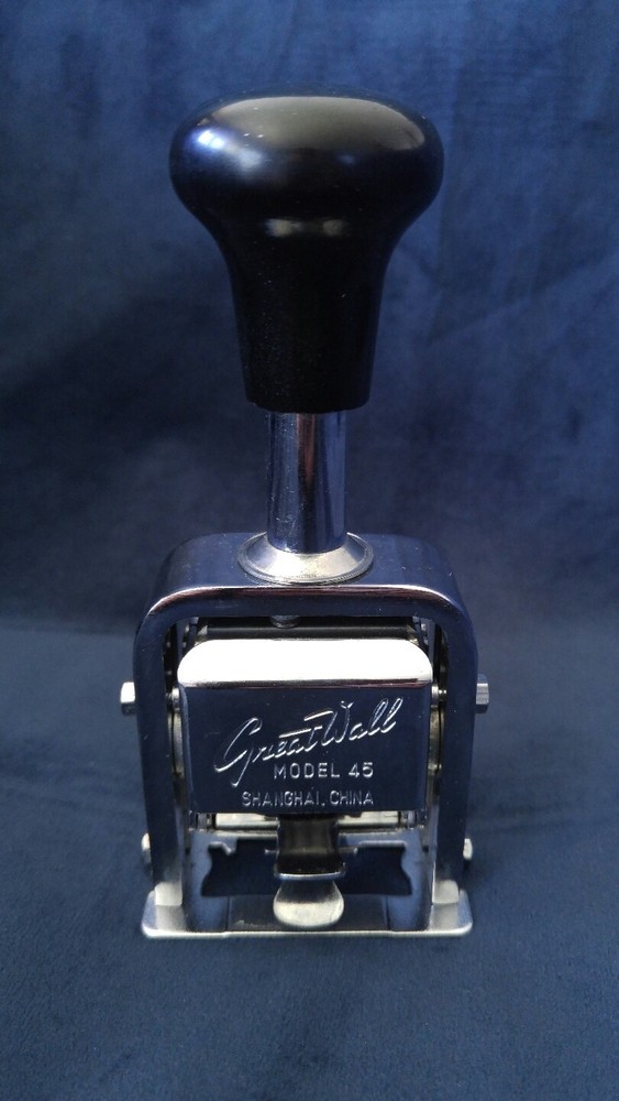 Great Wall Numbering Machine, Office Type Model 45