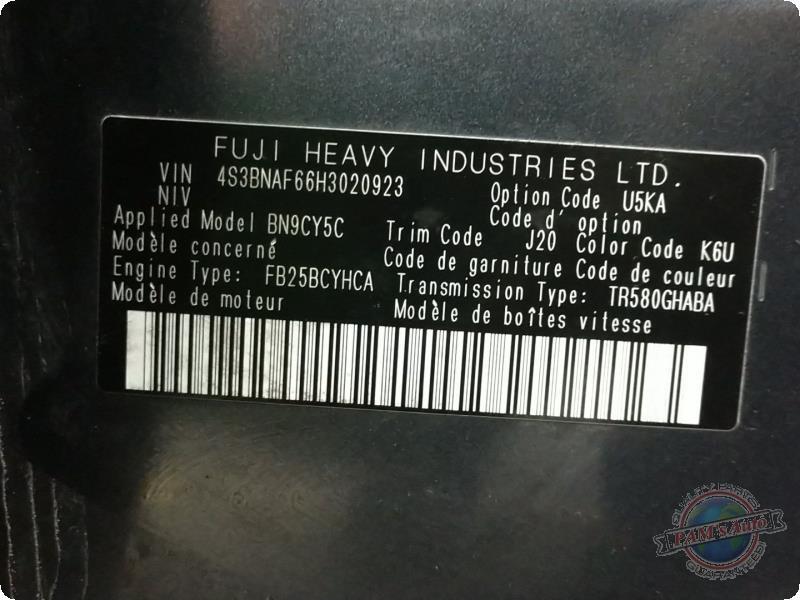 Used A/C Selector Switch fits: 2017 Subaru Legacy automatic temperature control