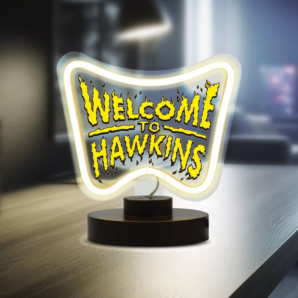 Stranger Things Welcome to Hawkins Neon Logo