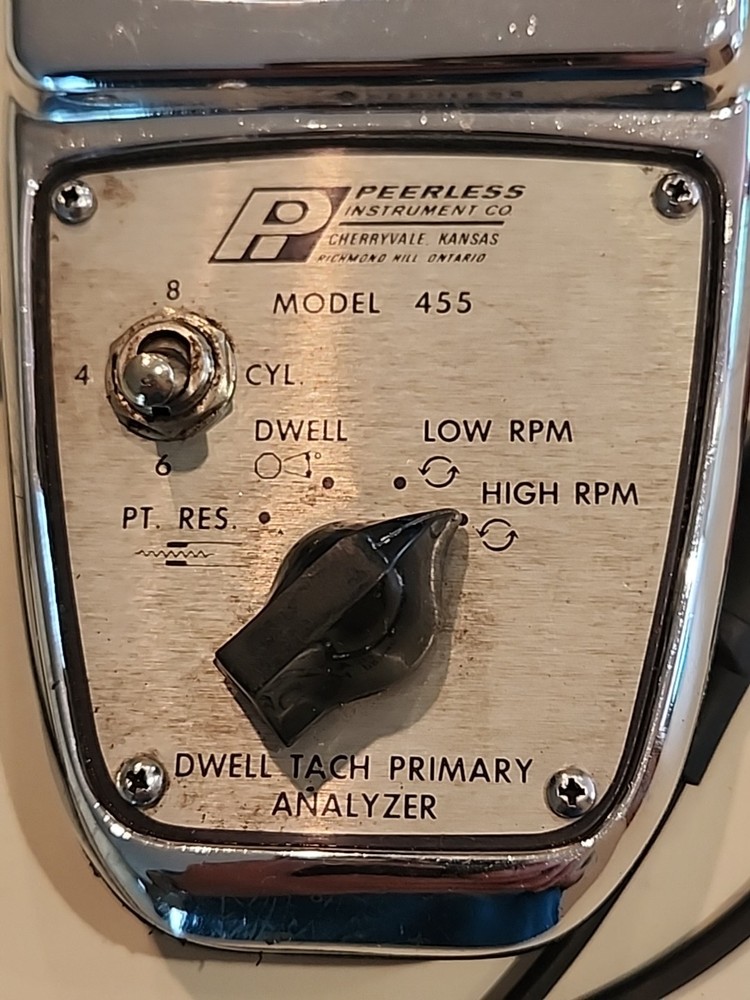 Vintage Peerless Dwell Tach Primary Analyzer Model 455