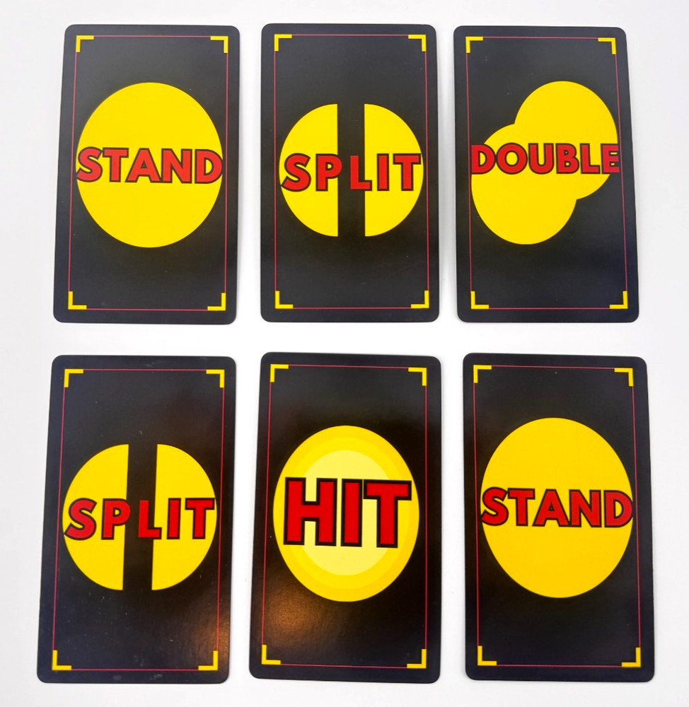 Blackjack Basic Strategy Flashcards for Beginners Casino Game Learning Cards NEW