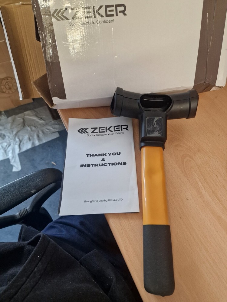 ZEKER Car Steering Lock Universal Fit Maximum Security Steering- NO KEYS