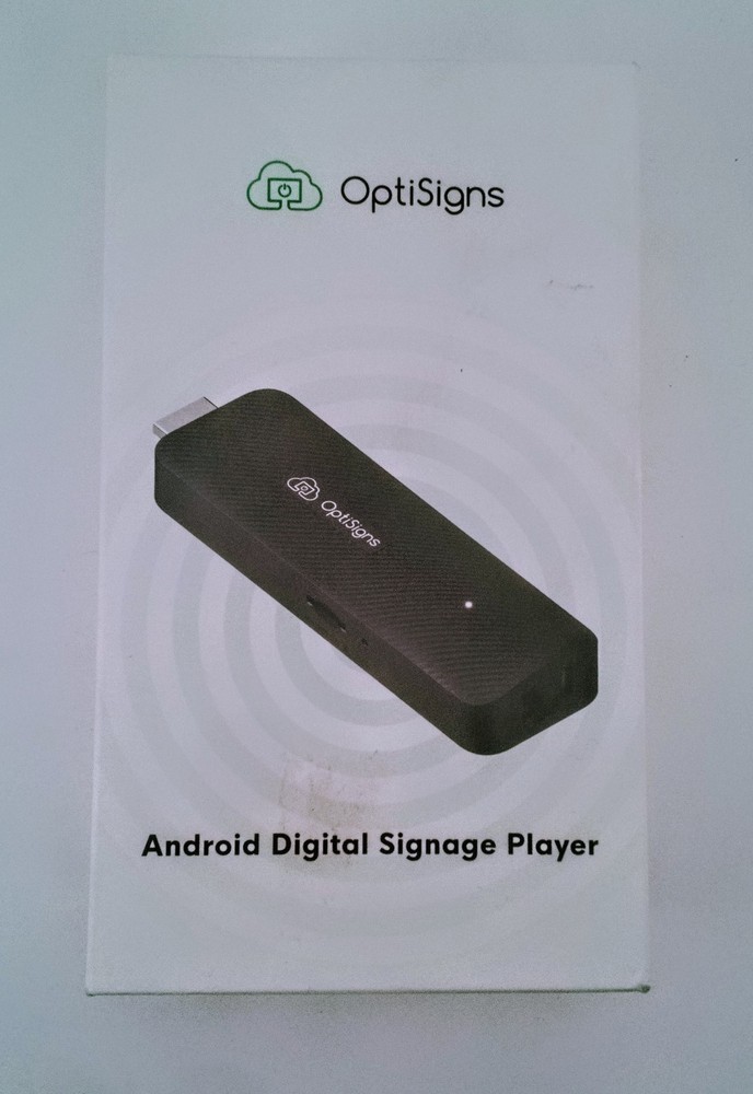 OptiSigns OptiStick Digital Signage Player - Android-Based 4K UHD HDMI Stick