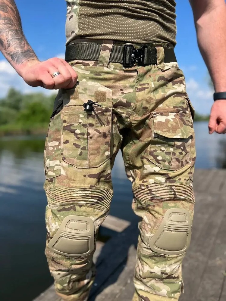 Tactical pants with knee pads💛💙