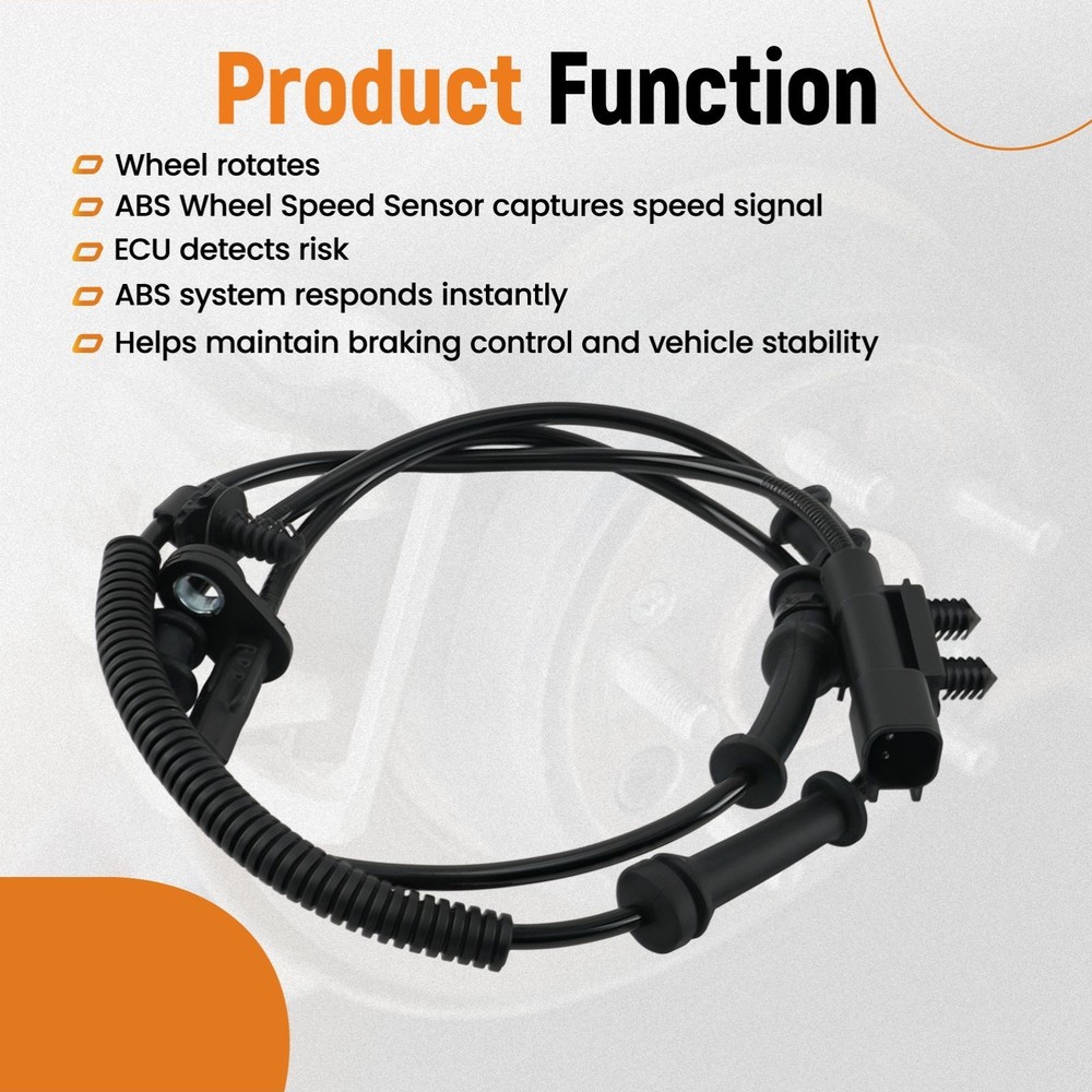 ABS Sensor Rear Left Right for Dodge Durango Jeep Grand Cherokee 4779977AA 2x