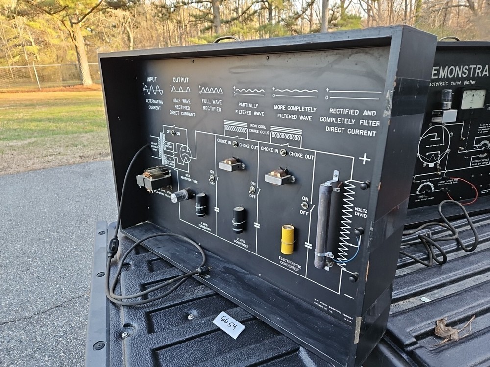 rare Welch Scientific Input Output Wave Current Training Teaching display 66S4