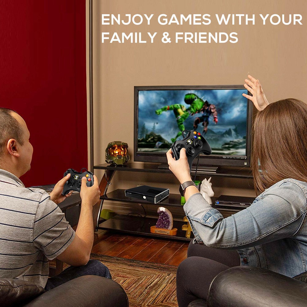 Wired PC Controller for Xbox 360, Game Controller for Steam PC Xbox 360 Slim