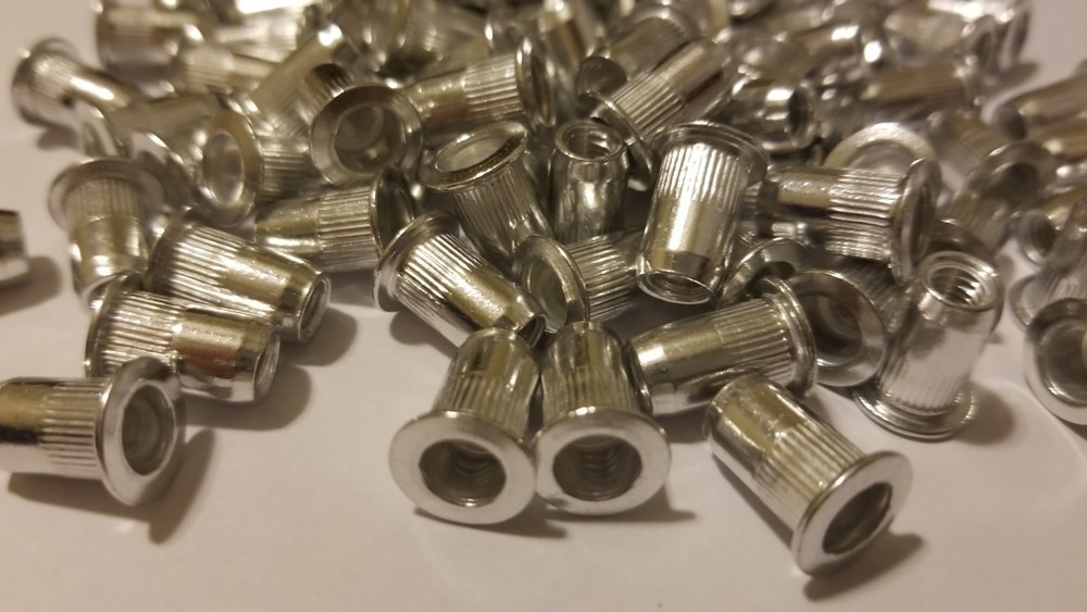 25 pcs Rivet Nut Insert; #10-32 UNC, Aluminum USA