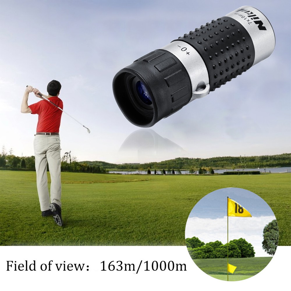 Monocular 7x18 Golf Rangefinder Distance Meter Finder Binocular Pocket Scope