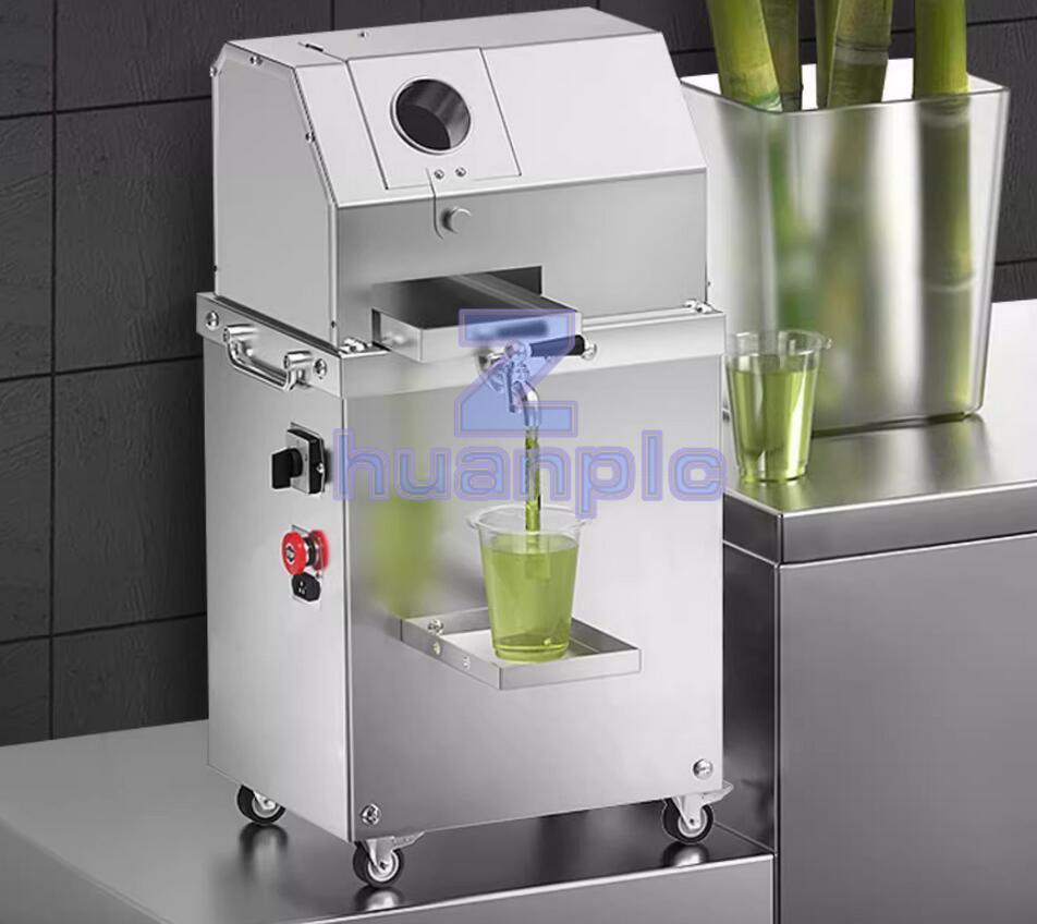 Automatic Electric Sugar Cane Juicer Sugarcane Juice Press Machine 220V