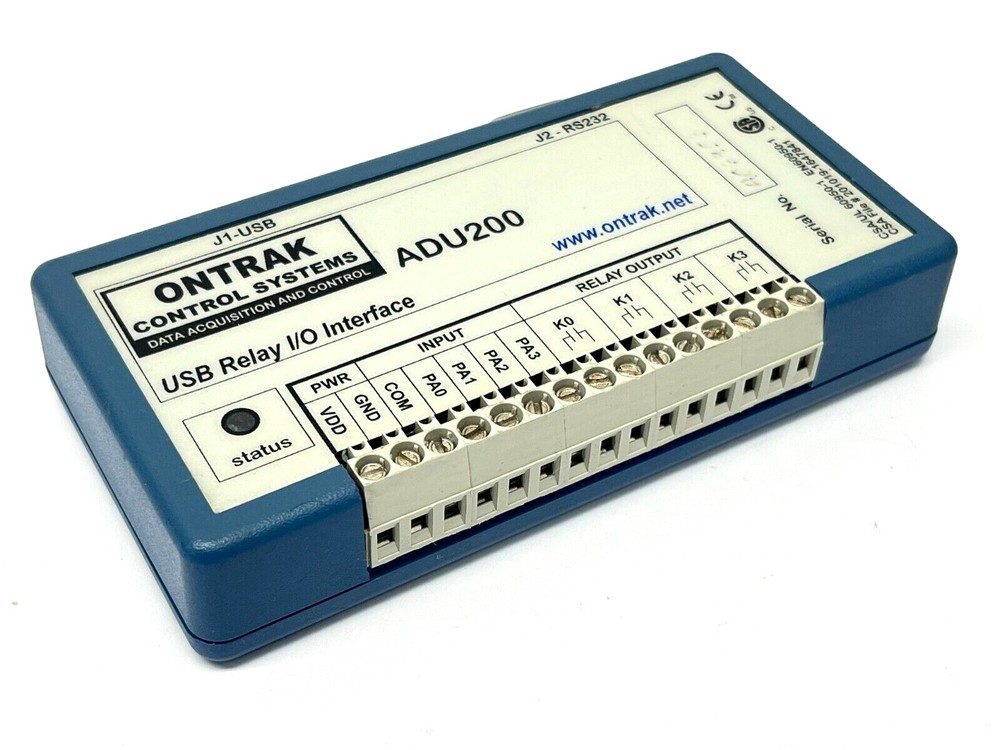 Ontrak Control Systems ADU200 USB Relay Interface I/O