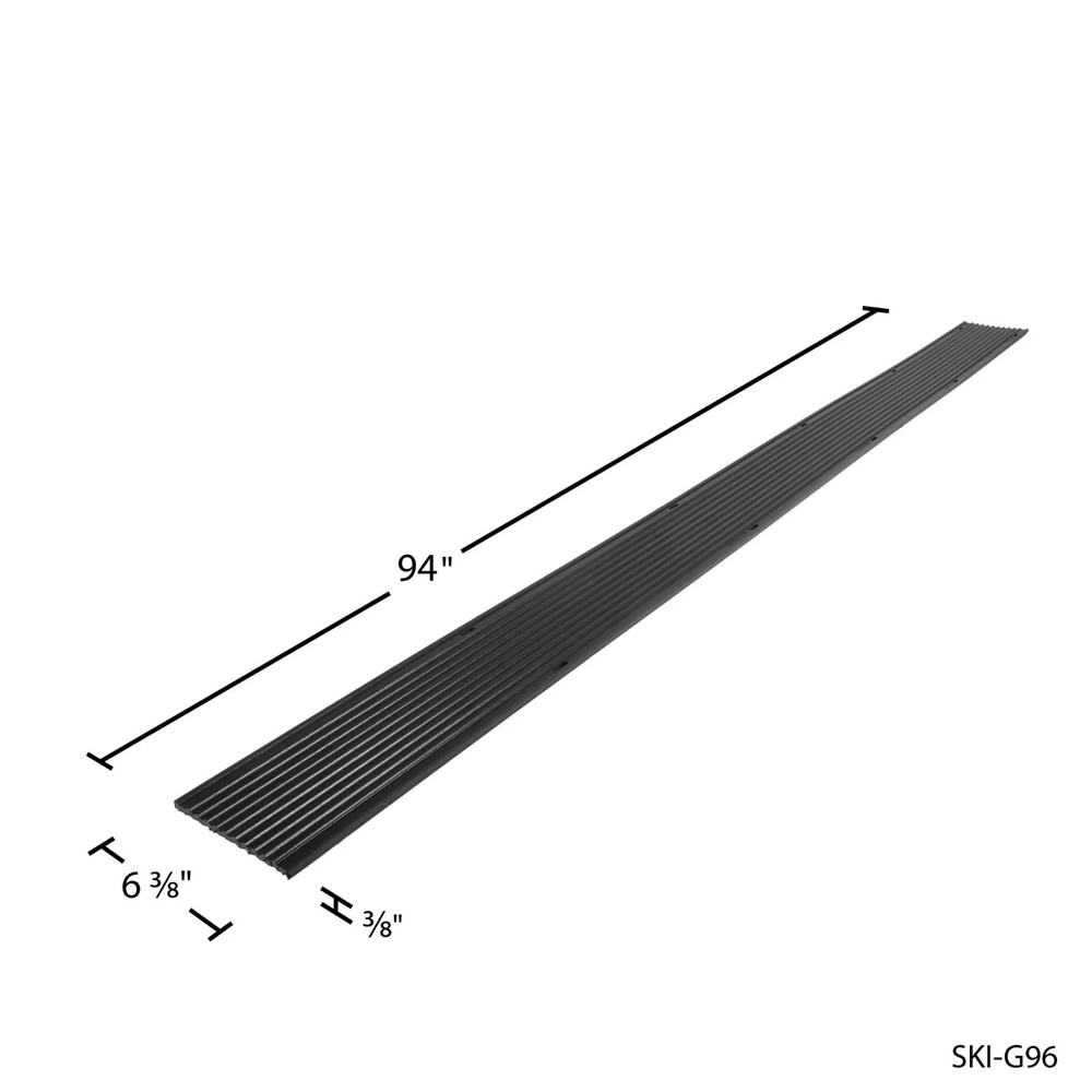 Black Ice 7'10" Snowmobile Ski Carbide Glide Protector Guides 8-Pack