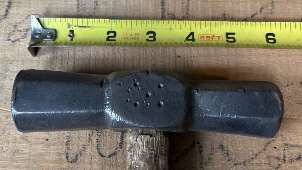 Unique Convex Octagonal Double Faced Blacksmith's Hammer 3 lb EXCELLENT!