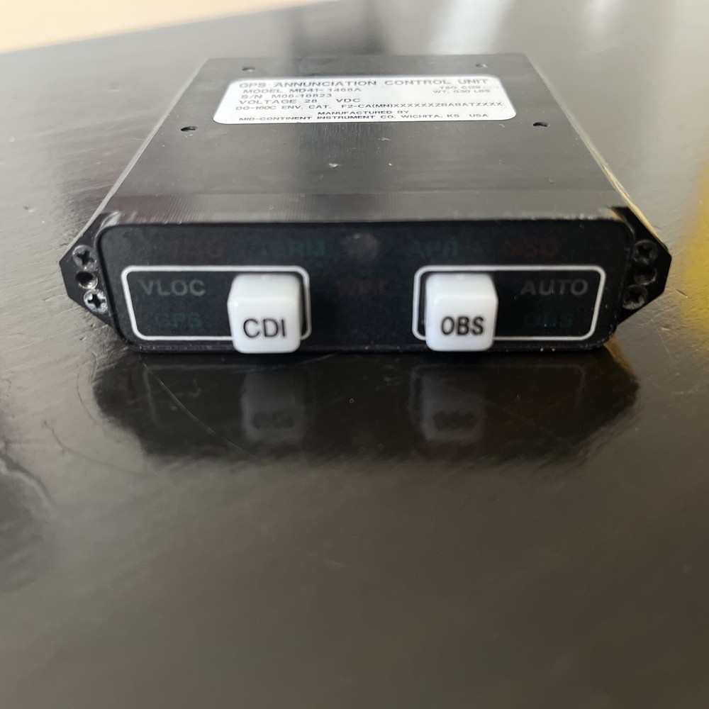 Mid-Continent MD 41-1468A GPS Annunciation Control Unit