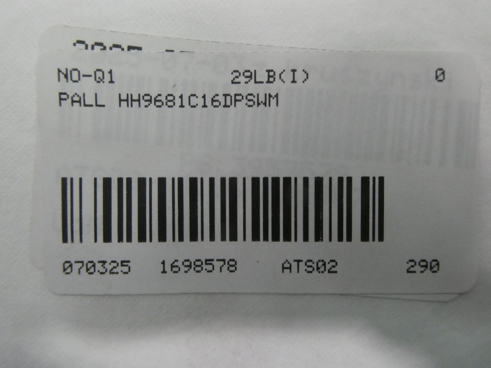 Pall HC9601FDP8H Hydraulic Filter Assembly 420bar