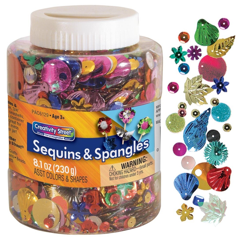 Creativity Street Sequins & Spangles 8.1 oz. Shaker Jar
