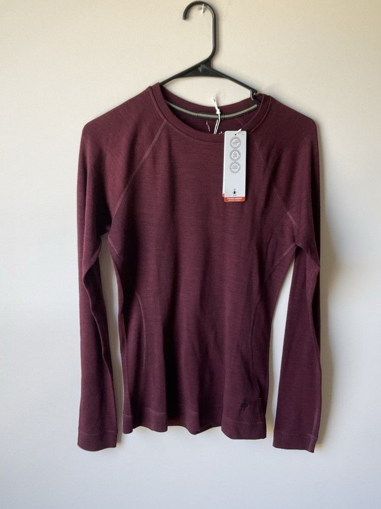 NWT Smartwool Thermal Base Layer Sz Xs Black Cherry Active