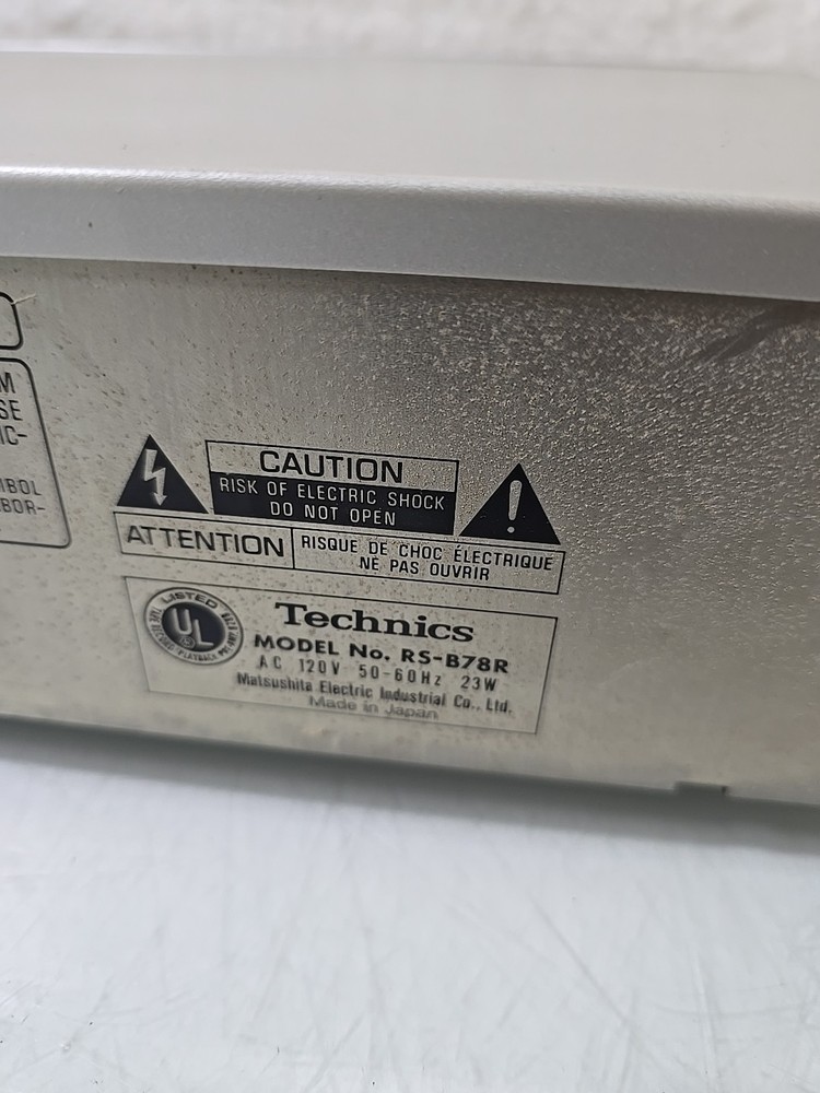 Technics RS-B78R Stereo Auto Reverse Cassette Deck RARE - Read Description