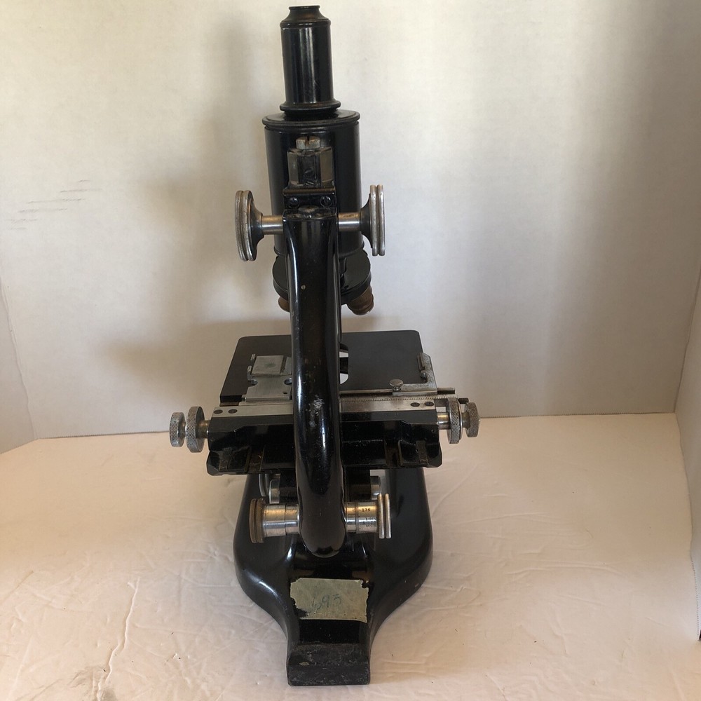 Rare Vintage Spencer Buffalo Stereo Microscope Three Objectives