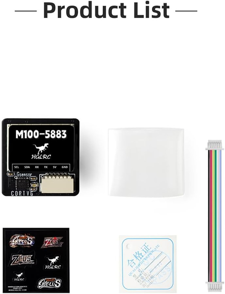 M100-5883 GPS Compass Module, Upgraded 10Th Generation Chip Compatible with FPV