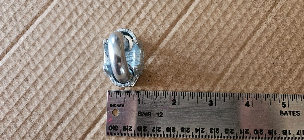 3/8" Wire Rope Cable Clamp Galvanized 6 pc set.
