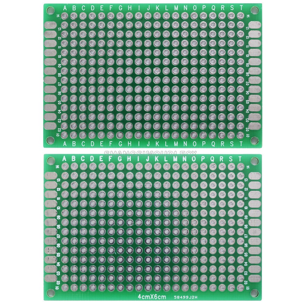 5PCS Double Side Prototype PCB Tinned Universal Breadboard 4x6cm 40mmx60mm FR4