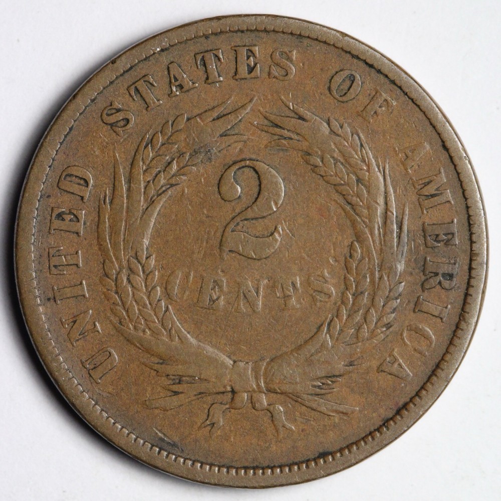 1867 Two Cent Piece FINE E141 SNT
