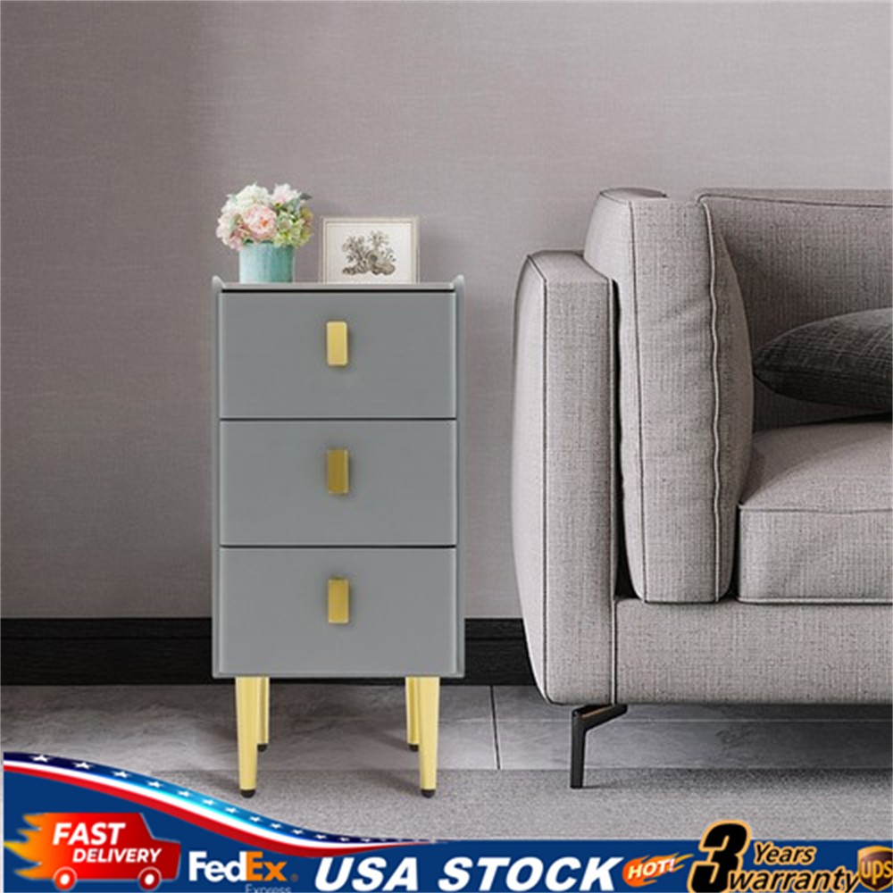 Modern Nightstand Bedside Table Side End Table with Storage Cabinet for Bedroom