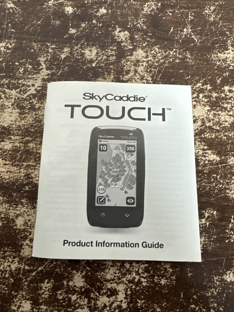 SkyCaddie Touch Screen Golf GPS Distance Range Finder Tracker **Tested**