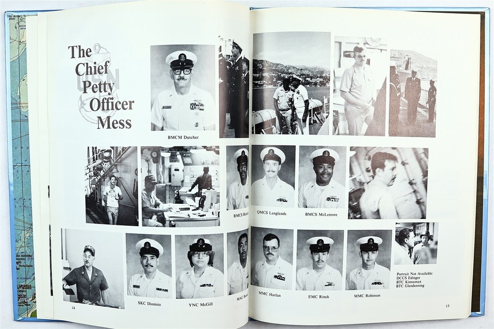 USS Monongahela (AO-178) 1989 Mediterranean Deployment Cruise Book
