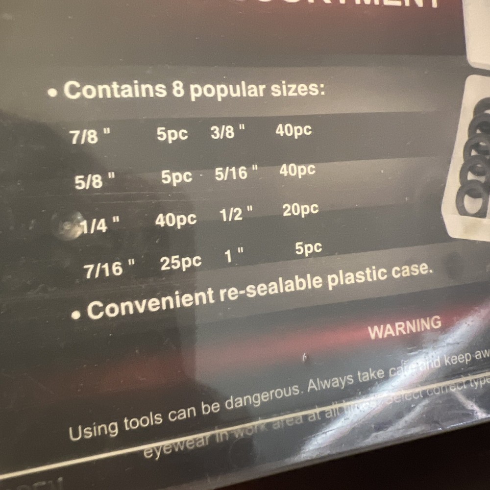 180pc RUBBER GROMMET ASSORTMENT Ja way Tool